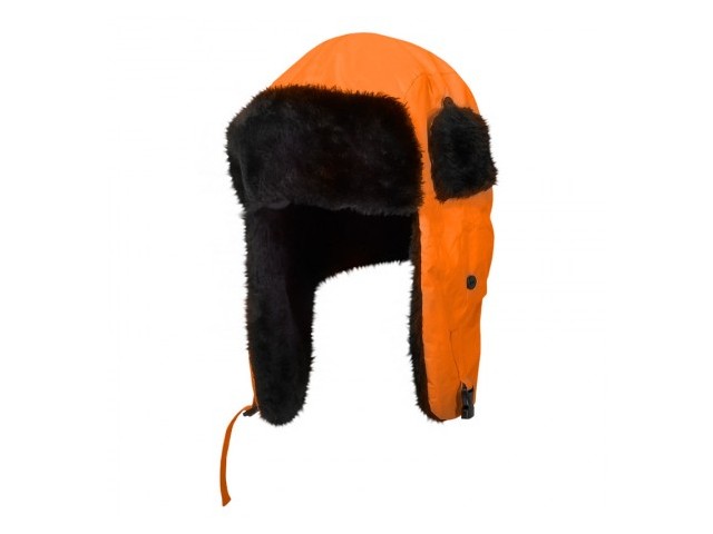 Podložena kapa z naušniki Lahti PRO, oranžna, Pakiranje: 12kos, L1020300