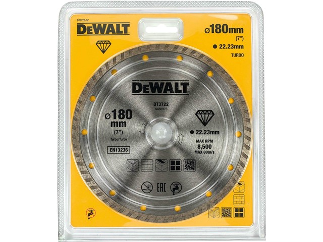 Diamantna rezalna plošča Dewalt DT3722