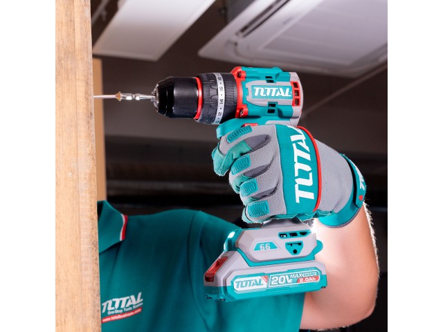 Kompaktni brezkrtačni akumulatorski vrtalnik Total 2000prm/66Nm/P20S/ INDUSTRIAL, TIDLI206681