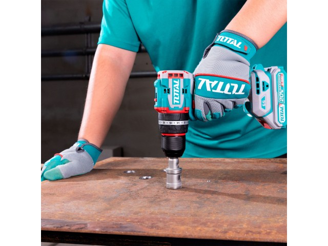 Kompaktni brezkrtačni akumulatorski vrtalnik Total 2000prm/66Nm/P20S/ INDUSTRIAL, TIDLI206681