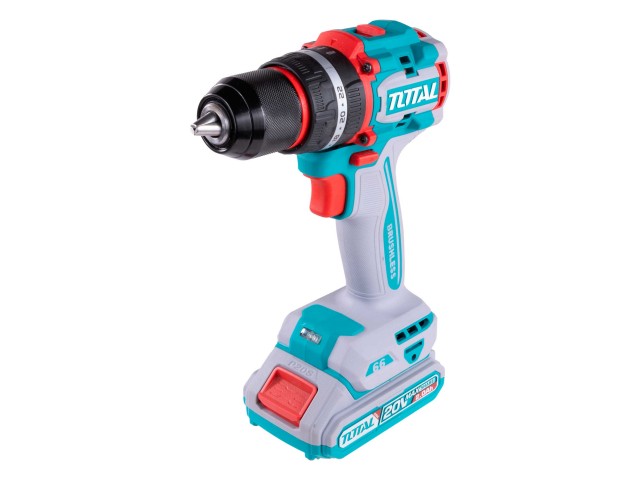 Kompaktni brezkrtačni akumulatorski vrtalnik Total 2000prm/66Nm/P20S/ INDUSTRIAL, TIDLI206681