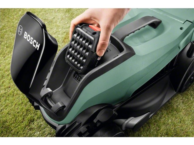 Akumulatorska kosilnica Bosch CityMower 18-300, 18V, 300m2, 34cm, 31L, 30-60mm, Sistem „Ergoflex“, 9.9kg, 06008B9A01