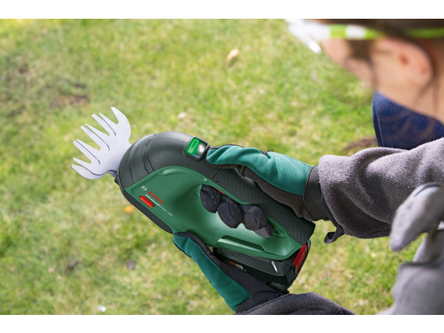 Akumulatorske škarje za grmičevje in travo Bosch AdvancedShear 18V-10, 18V, 200/100mm, 2.3kg, 0600857001