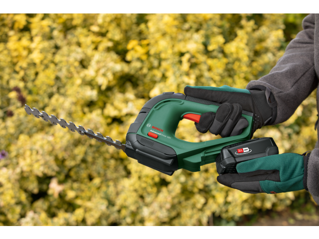 Akumulatorske škarje za grmičevje in travo Bosch AdvancedShear 18V-10, 18V, 1x18V/2.0Ah, AL 1810 CV, 200/100mm, 2.3kg, 0600857000