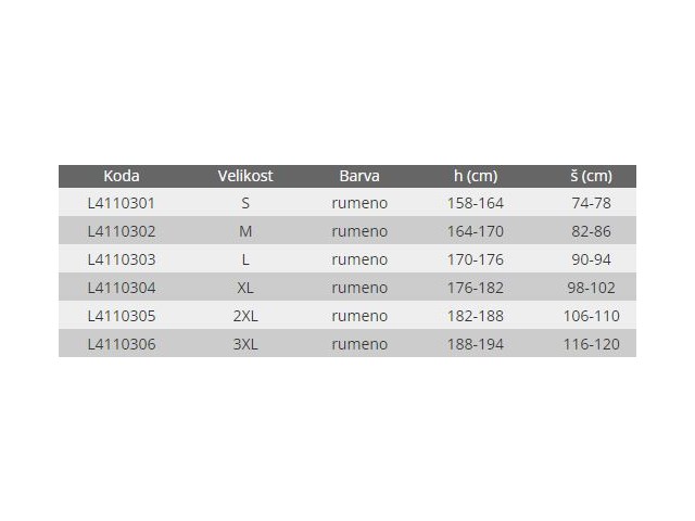Hlače z naramnicami Lahti PRO, odsevne, rumena, S-3XL
