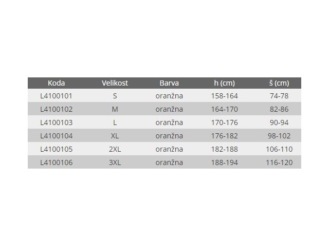 Podložene hlače Lahti PRO, oranžna, S-3XL