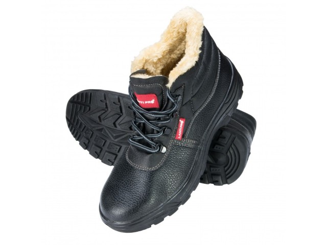 Usnjeni podloženi gležnarji Lahti PRO, črna, 39-47