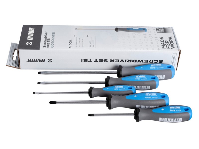 Garnitura izvijačev TBI v kartonu UNIOR 607CS5TBI
