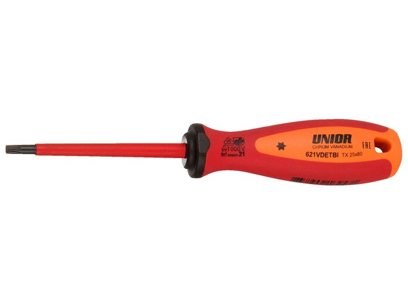 Izvijač izoliran VDE TBI s TX profilom UNIOR 621VDETBI