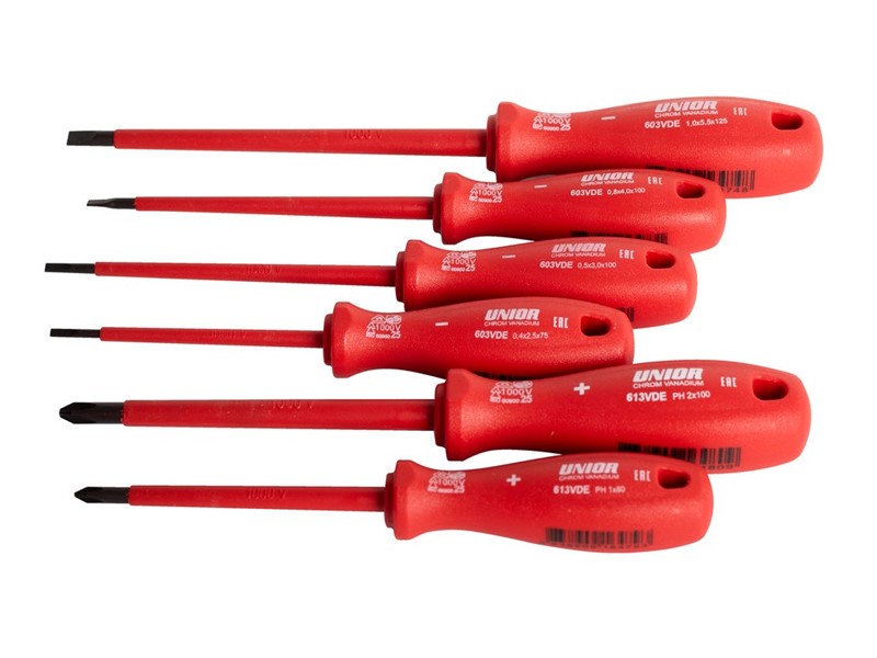 Garnitura izvijačev VDE v kartonu UNIOR 603CS6AVDE