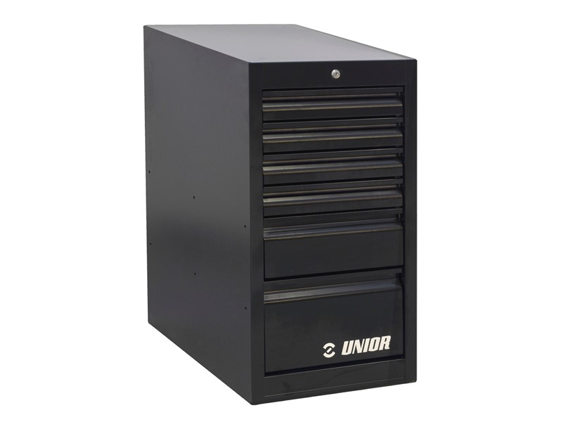 Predalnik, ozki, s 6 predali UNIOR 990ND6-BLACK
