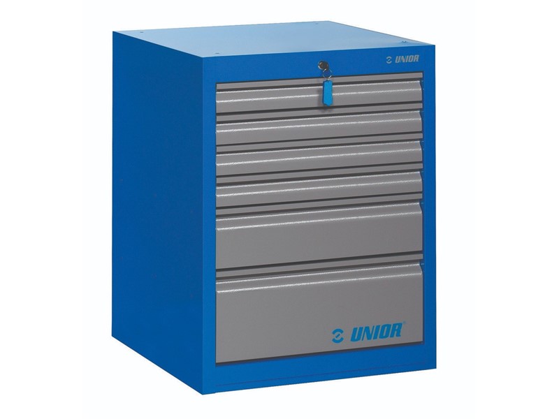 Predalnik, široki, s 6 predali nosilnosti 100 kg UNIOR 990WD6LC100