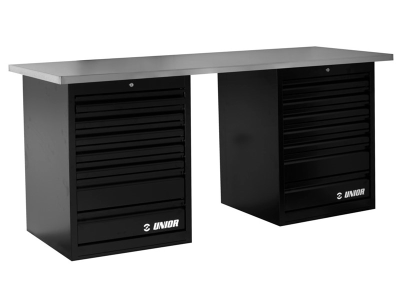 Tech delovni pult z dvema širokima predalnikoma UNIOR 990TB2