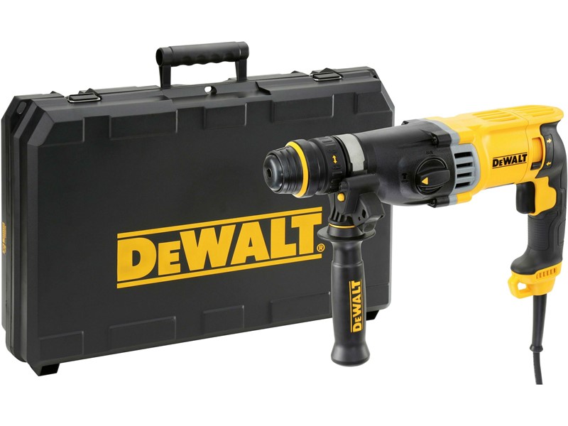 Kombinirano kladivo DeWALT D25144K, SDS-Plus, 900 W, 3,0 J, z zamenljivo glavo