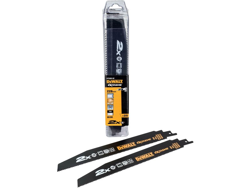 Žagini listi za sabljasto žago DeWALT DT2492, 228 mm, več materialov, 25 kosov