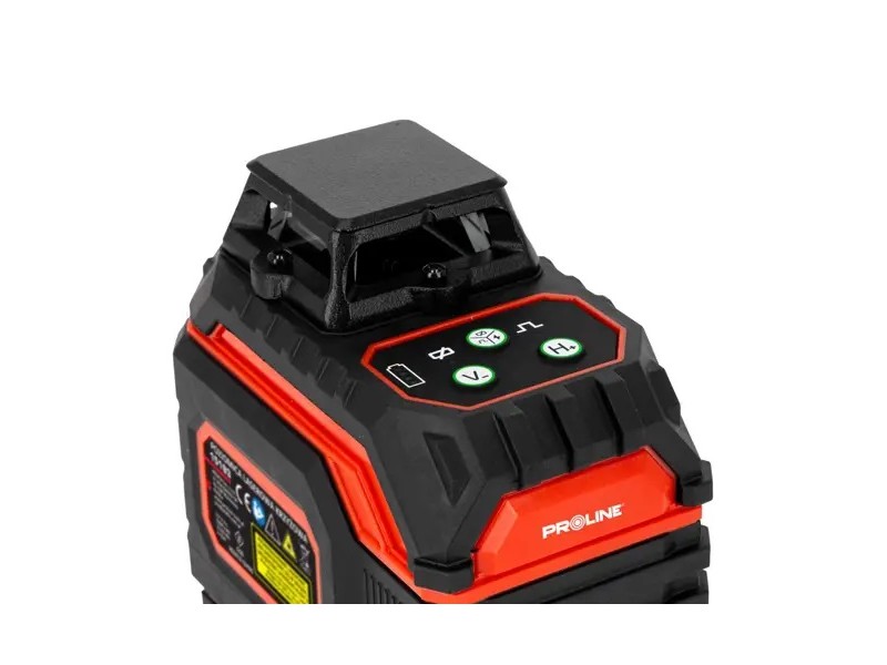 Križno linijski laser Proline zeleni 4 žarki, 25m, 360°