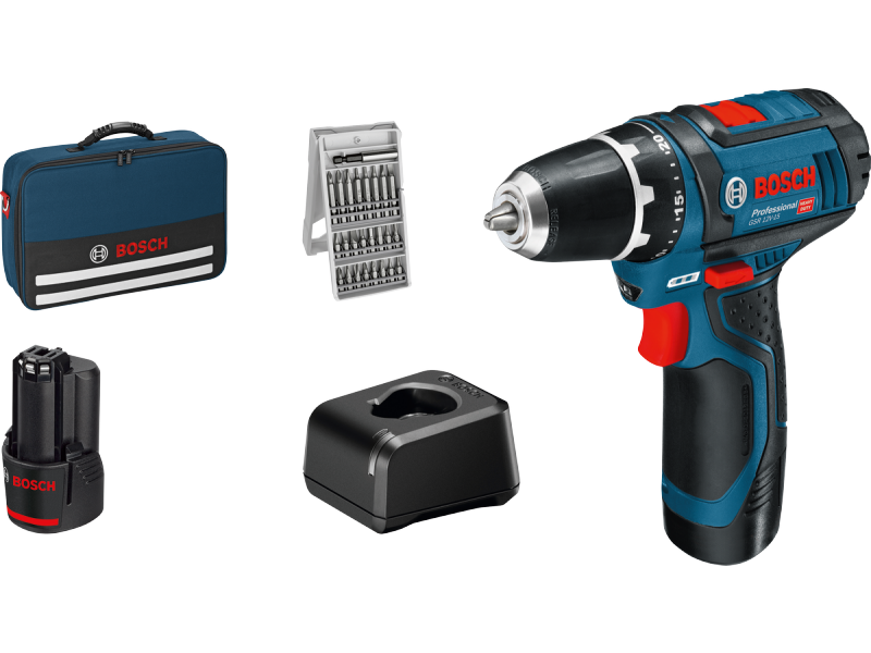 Akumulatorski vrtalni vijačnik Bosch GSR 12V-15, 060186810H