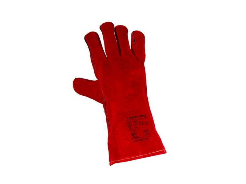 Usnjene rokavice za varjenje Lahti PRO, 2XL, L270311K
