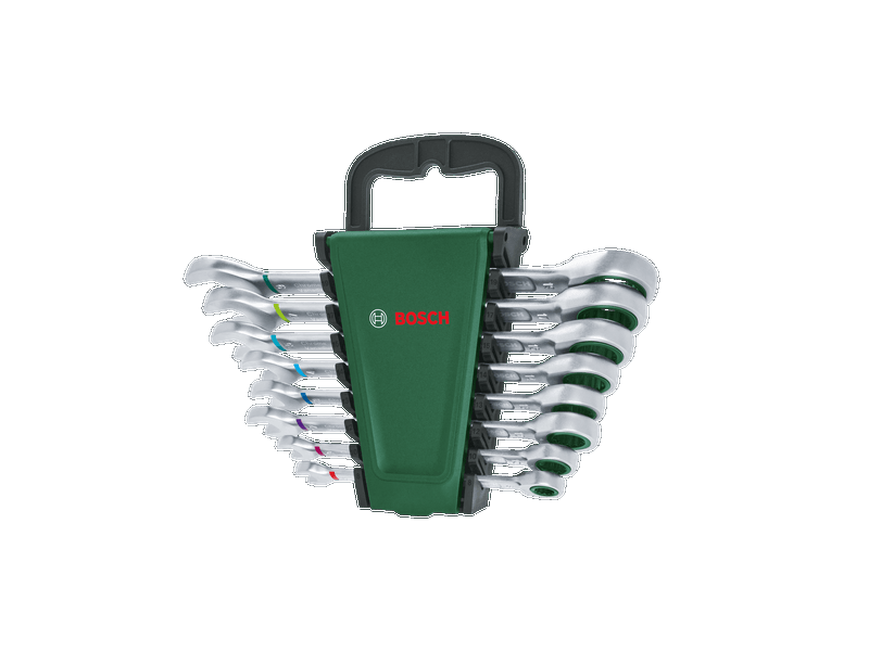 8-delni komplet Bosch kombiniranih ključev z ragljo, 1600A027PS
