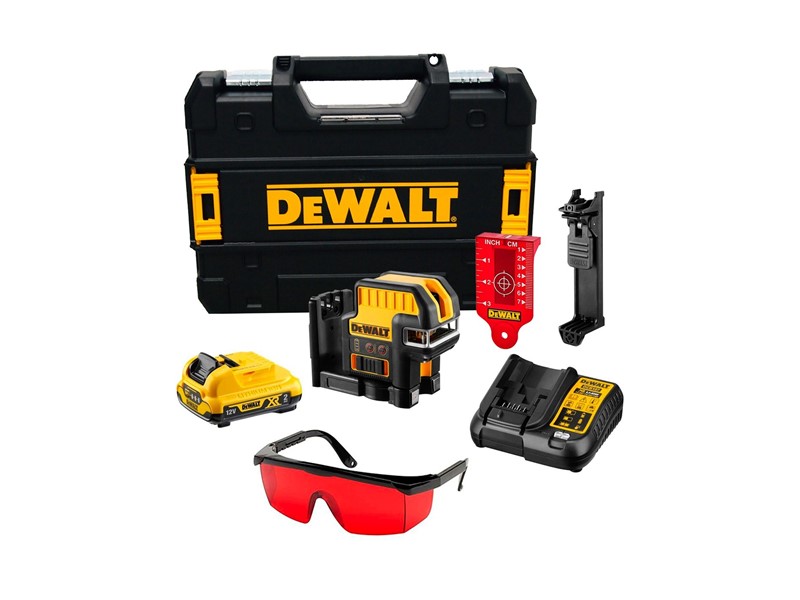 Akumulatorski križno-linijski laser z dvema točkama DeWALT DCE0822D1R