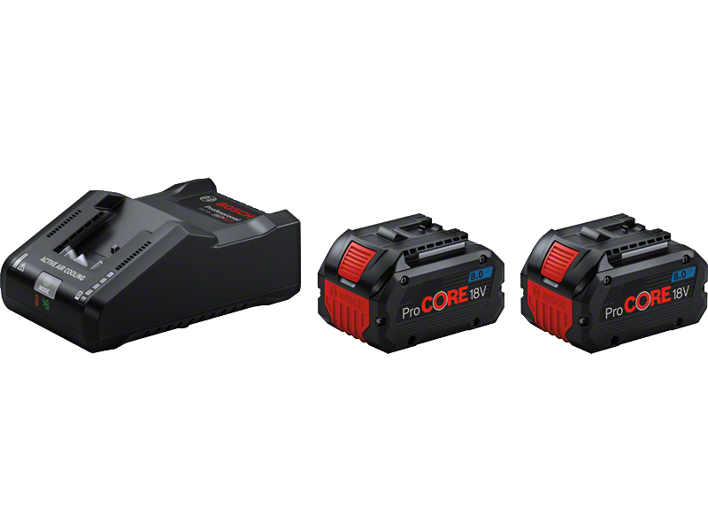 Začetni komplet Bosch  2 x ProCORE18V 8.0Ah + Polnilnik GAL 18V-160,1600A02T5P