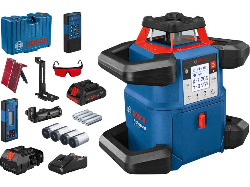 Rotacijski laser Bosch GRL 600 CHV, ± 600 M, ±8.5 % (±5°), 4.3 kg, 0601061F00