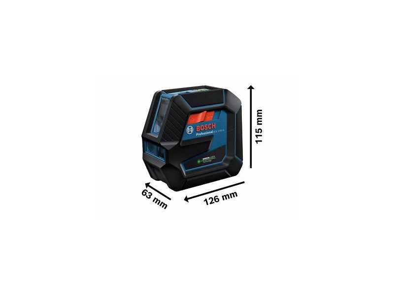 Kombinirani laser Bosch GCL 2-50 G + 4x bater.+ RM10, ± 0,3 mm/m, 15M, ± 4°, 0,58 kg, 0601066M00