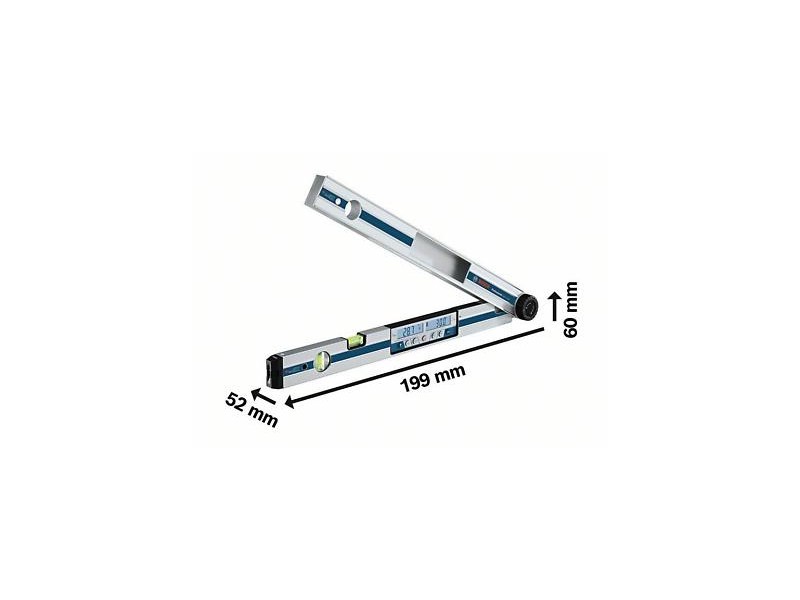 Merilniki kota Bosch GAM 270 MFL, 60 cm, 0–270°, ± 0,1°, 1,7 kg, 0601076400