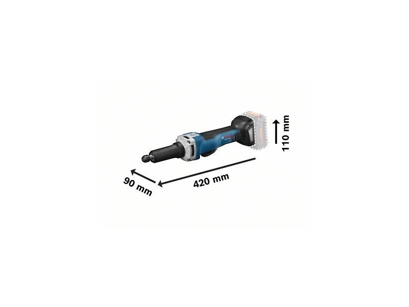 Akumulatorski premi brusilnik Bosch GGS 18V-23 PLC, 18V, 1.4kg, 8mm, 0601229200