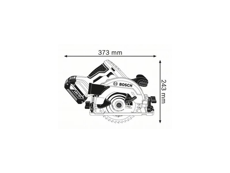 Akumulatorska krožna žaga Bosch GKS 18V-57G, L-Boxx, 18V, 165mm, 4,1kg, 06016A2101