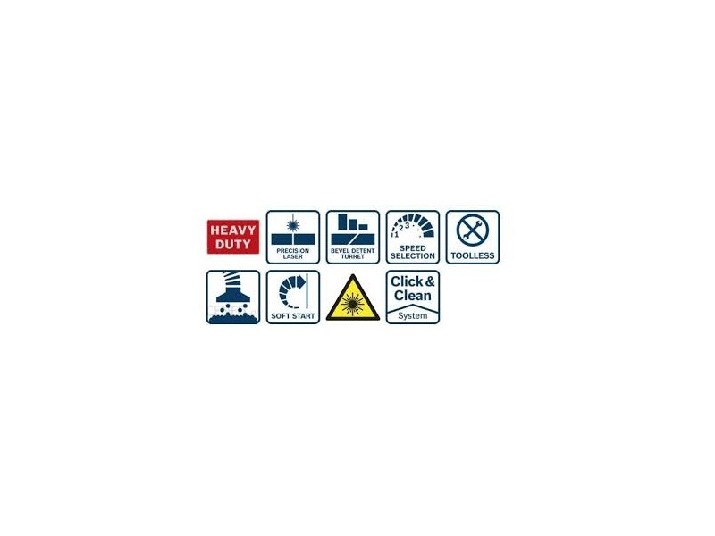 Potezna žaga Bosch GCM 8 SDE, 1.600W, 216 mm, 18,5kg, 0601B19200