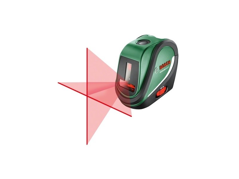 Samonivelirni križni laser Bosch UniversalLevel 2, 3x 1,5-V-LR6 (AA), ±4°, ± 0,5mm/m, 0.46kg, 0603663800