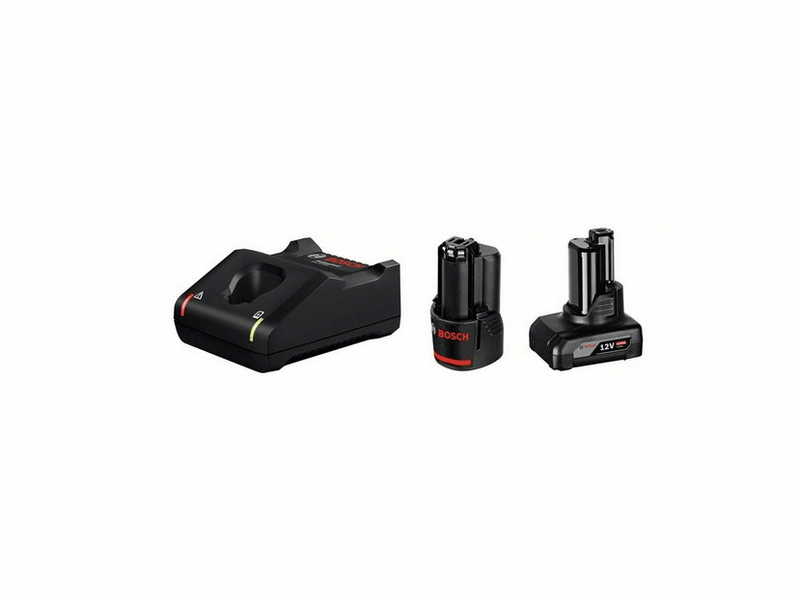 Začetni komplet Bosch 2x aku baterija GBA 12V 2.0Ah in 4.0Ah, polnilnik GAL 12V-40, 1600A01NC9