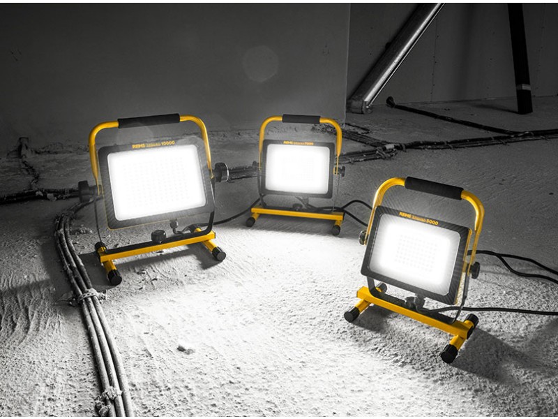Električni LED gradbeni reflektor z visoko svetilno močjo REMS Lumen 10000,  230V, 100W, 175222R220