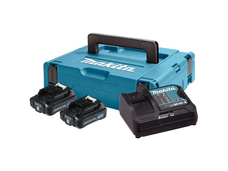 CXT power set Makita v kovčku Makpac 1, 12V, 2x 2.0Ah, DC10SB, 197658-5