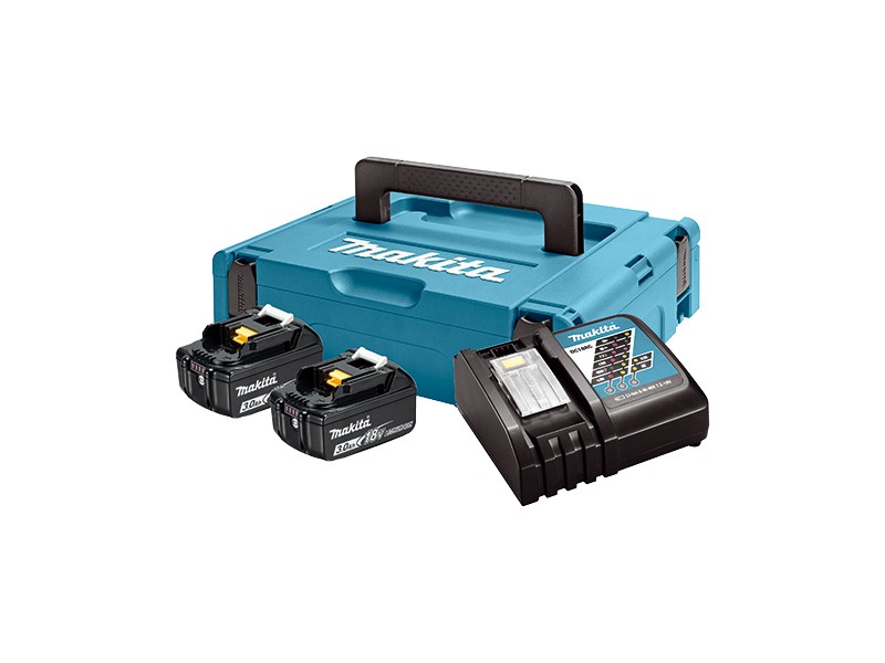 LXT Power set Makita v kovčku Makpac, Tip1,BL1830x2,DC18RC, 18V, 3,0Ah, 197952-5