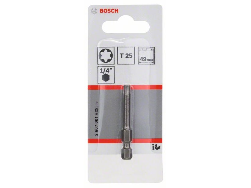 Vijačni nastavek Bosch Extra-Hartm, Dimenzije: T25, 49 mm, 2607001638