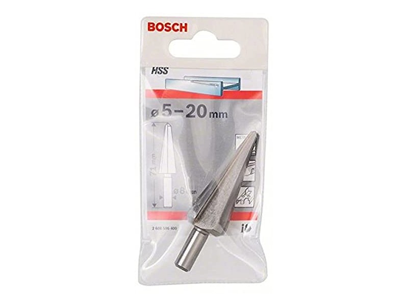 Stožčasti sveder Bosch za pločevino, cilindričen, Dimenzije: 71x8mm, 2608596400