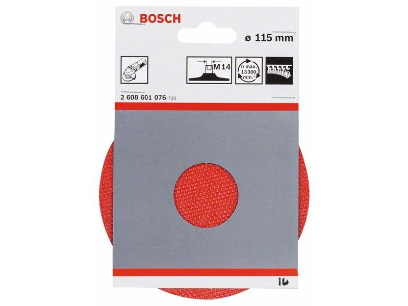 Gumijasti brusilni krožnik Bosch, M14, 115mm, 2608601076