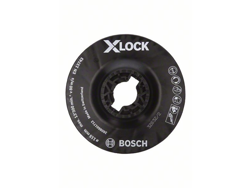 X-LOCK Bosch Podporni krožnik, Dimenzije: 115mm, srednji, 2608601712