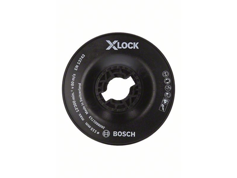 X-LOCK Bosch Podporni krožnik, Dimenzije: 115mm, trdi, 2608601713
