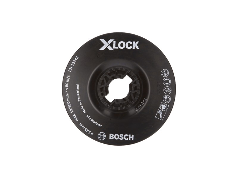 X-LOCK Bosch Podporni krožnik, Dimenzije: 125mm, mehki, 2608601714