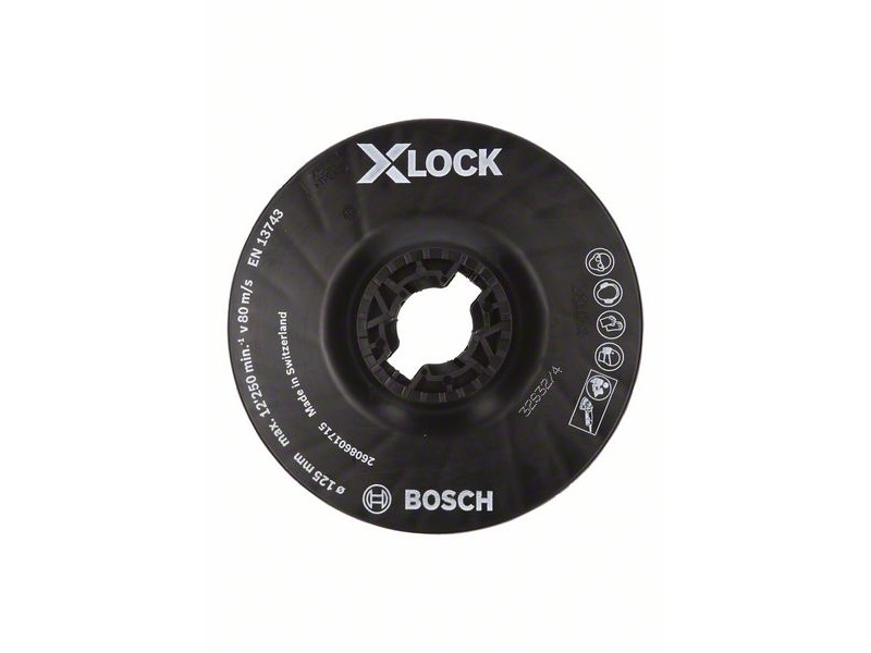 X-LOCK Bosch Podporni krožnik, Dimenzije: 125mm, srednji, 2608601715