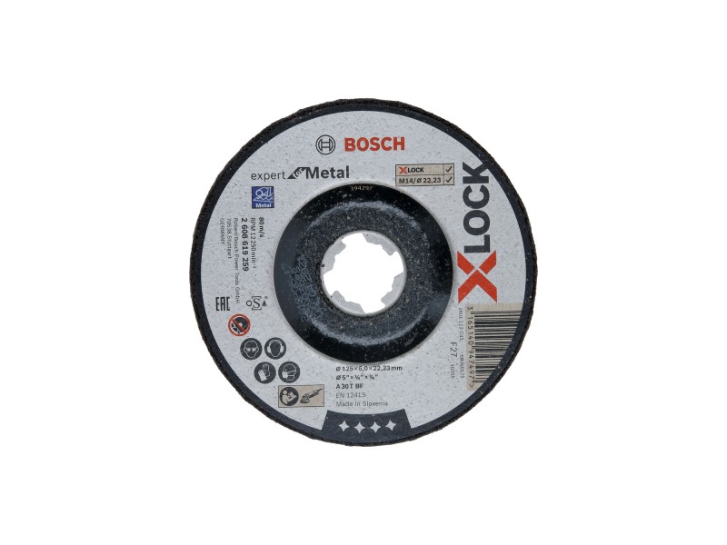 X-LOCK Bosch Bosch Expert for Metall, kolenasta, Pakiranje: 10kos, Dimenzije: 125x6x22,23mm, 2608619259