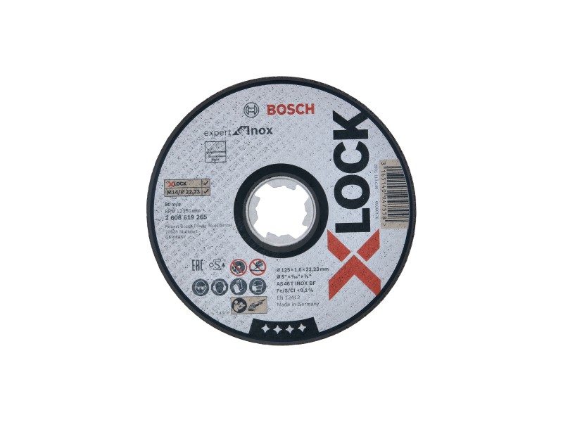 X-LOCK Bosch Bosch Expert for Inox, ravna, Pakiranje: 25kos, Dimenzije: 125x1,6x22,23mm, 2608619265
