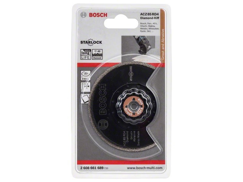 Segmentni žagin list Bosch z diamantnim robom RIFF ACZ 85 RD Diamond, 2608661689