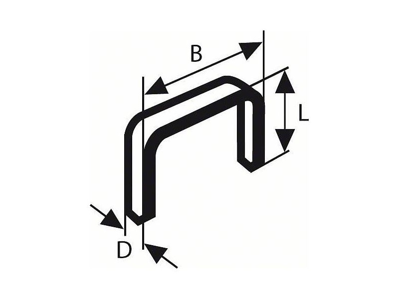 Ploščata žična sponka Bosch tipa 54, Dimenzije: 12,9x1,25x8mm, 2609200219