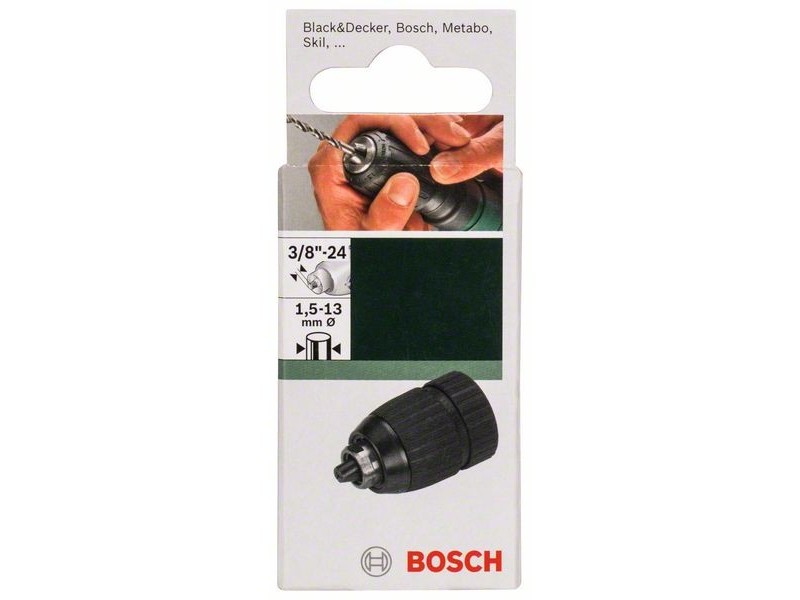 Hitrovpenjalna vrtalna glava Bosch, 1,5–13mm, 3/8