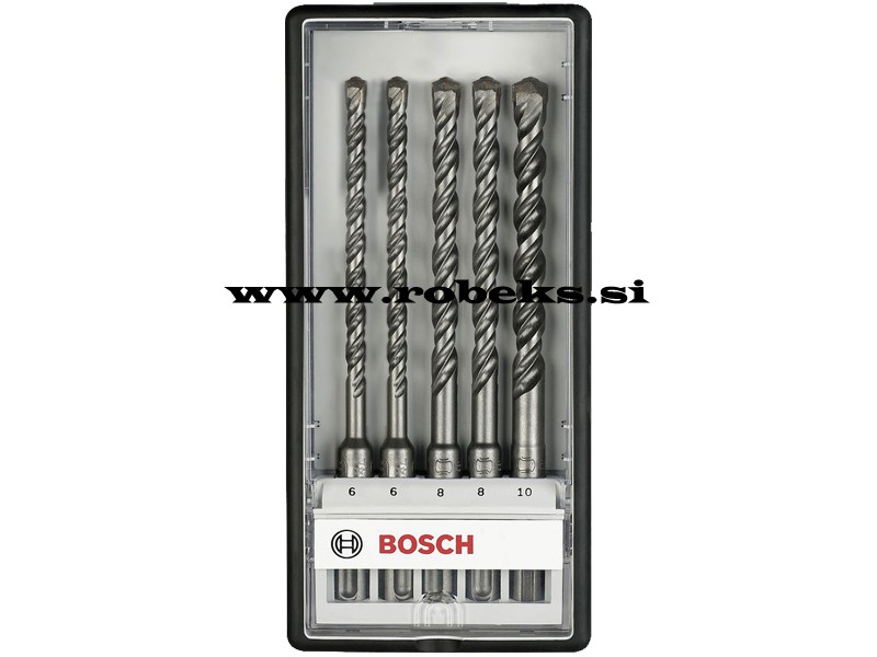 5-delni komplet udarnih svedrov Bosch, Robust Line SDS-plus-5