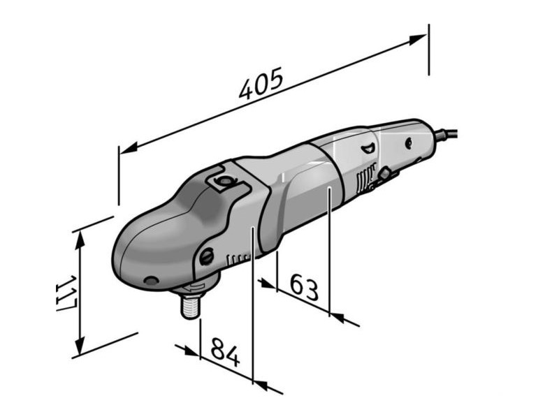 Rotacijski polirni stroj Flex PE 14-2 150 (polirka), 1.400W, 380-2.100min., 150mm, 2.3kg